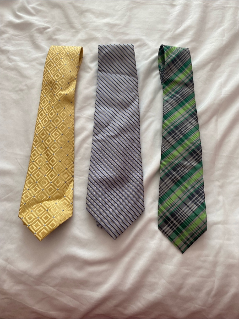 croft & barrow Yellow, Light Blue, and Green Men's Tie Trio